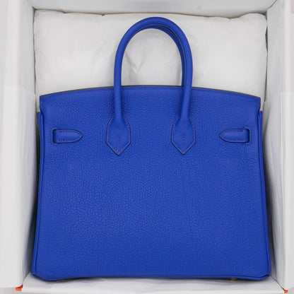 💙 Hermès Handbag || 30cm Birkin Bleu Royal Togo Leather || Gold Hardware