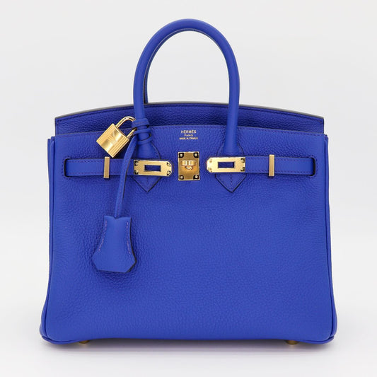 💙 Hermès Handbag || 30cm Birkin Bleu Royal Togo Leather || Gold Hardware