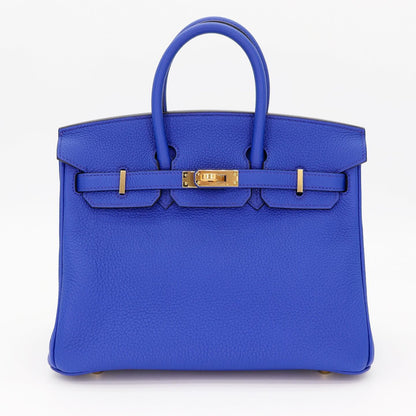 💙 Hermès Handbag || 30cm Birkin Bleu Royal Togo Leather || Gold Hardware