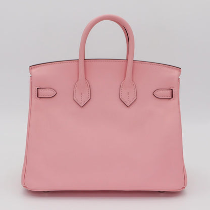 🌸 Hermès Handbag ||30 cm Birkin Rose Sakura Swift Leather || Palladium Hardware