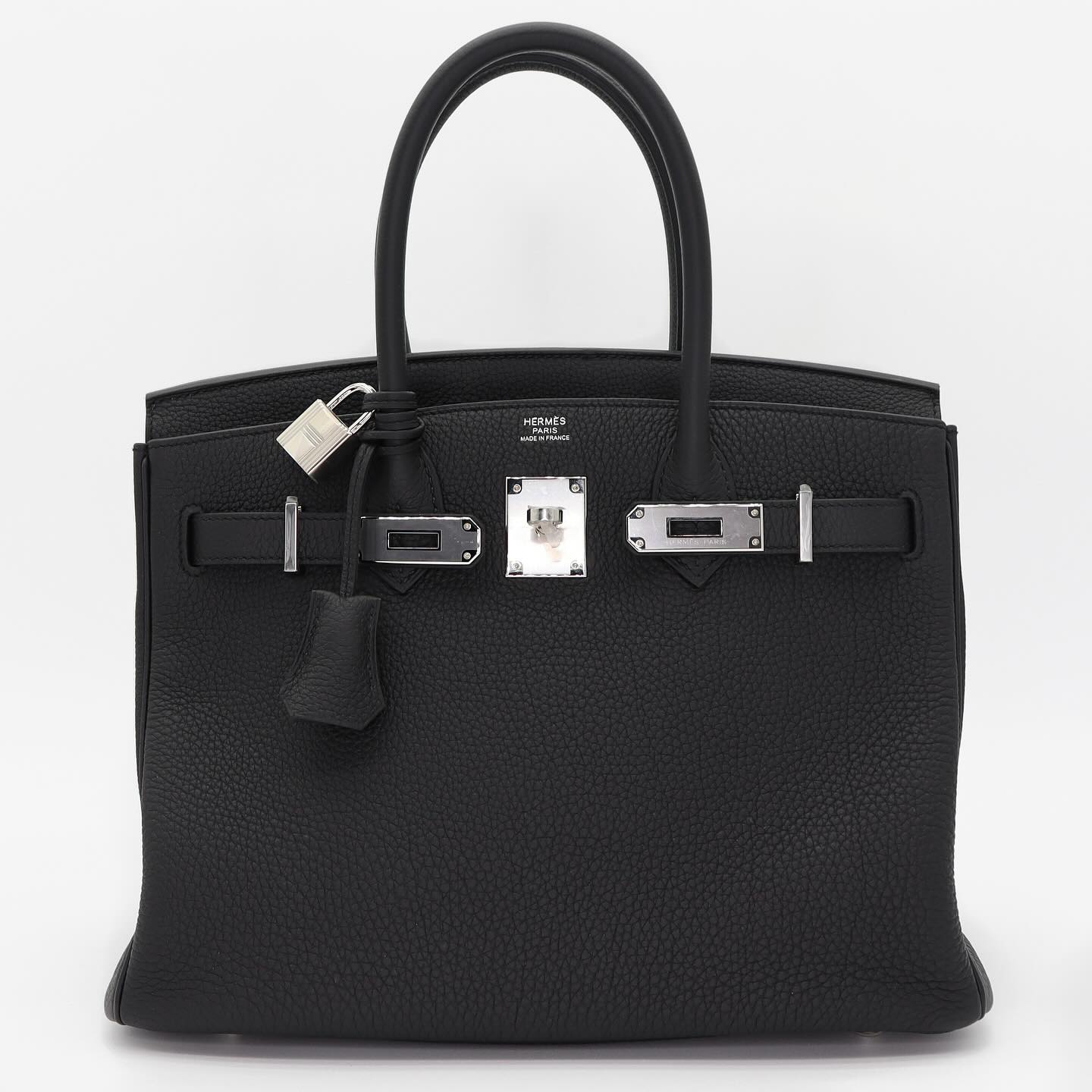 🖤 Hermès Handbag || 30cm Birkin Black Togo Leather || Palladium Hardware