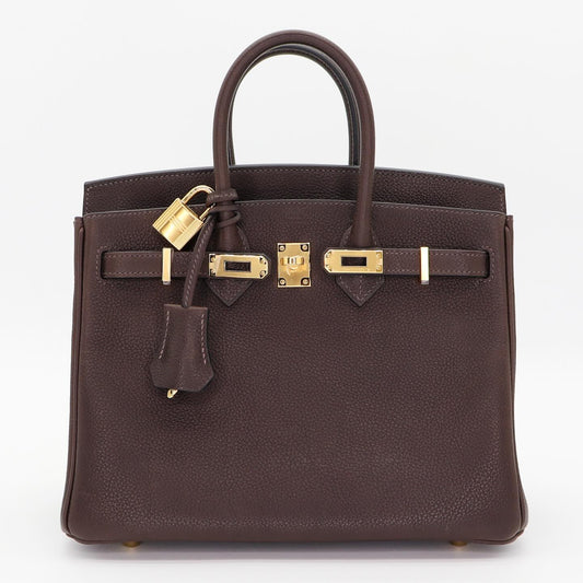 🤎 Hermès Handbag || 30cm Birkin Ebene Barenia Faubourg Leather || Gold Hardware