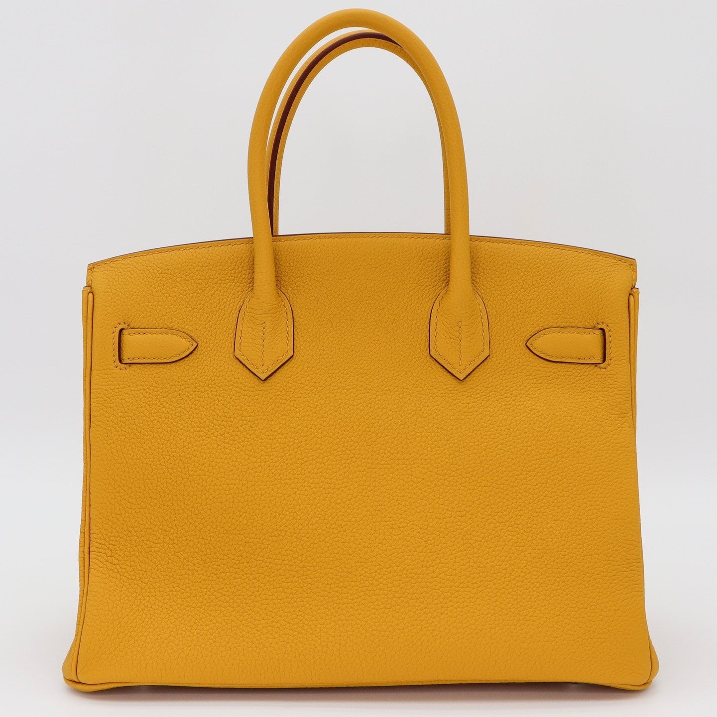 💛 Hermès Handbag || 30cm Birkin Ambre Togo Leather || Palladium Hardware